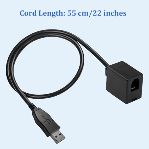 Câble RJ9 vers USB ordinateur PC casque filaire DECT VoIP