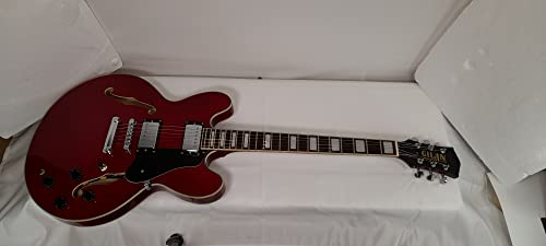 Guitare électrique Jazz holow body Rouge - Les Beatles, Paul McCartney, John Lennon, RIngo Starr, George Harrison Guitare électrique Jazz holow body Rouge – Image 6