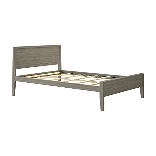 Max & Lily Full Bed, Solid Wood Full Bed Frame with Panel Headboard, Kids Full Bed with Wood Slat Support, No Box Spring Needed, Clay - Thumbnail 3