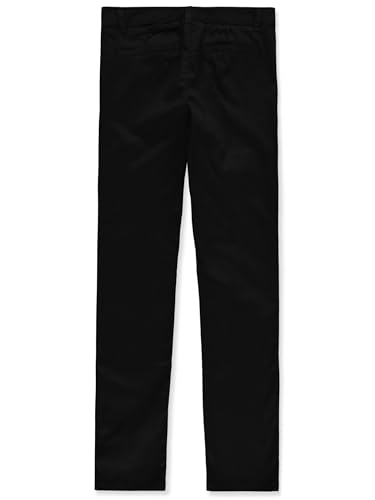 French Toast Women's Stretch Twill Straight Leg Pant Black Size 6 Junior Girls2