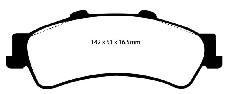 Image of EBC Brakes Yellowstuff 4000 Series Street DP41630R to Fit CHEVROLET,CADILLAC,GMC