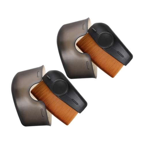 GALPADA 2piezas Brocha Para Base De Maquillaje Pinceles Aplicadores De Protector Solar Cerdas De Alta Densidad Para Maquillaje Diario