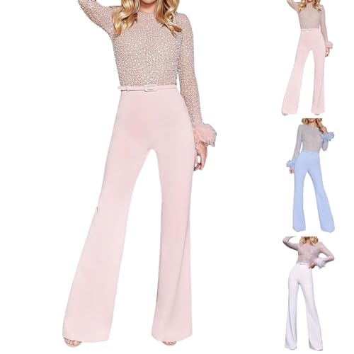 Combinaison élégante femme paillettes pour affiner la silhouette en soirée