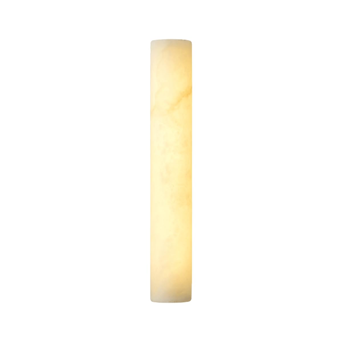 Alabaster Wall Sconces Modern Spanish Stone Sconces Lighting - Cylinder Luxury Alabaster Marble Wall Lights With 3000K LED Indoor Lighting Fixture Marble Vanity Light For Porch Bedside Stair Foyers