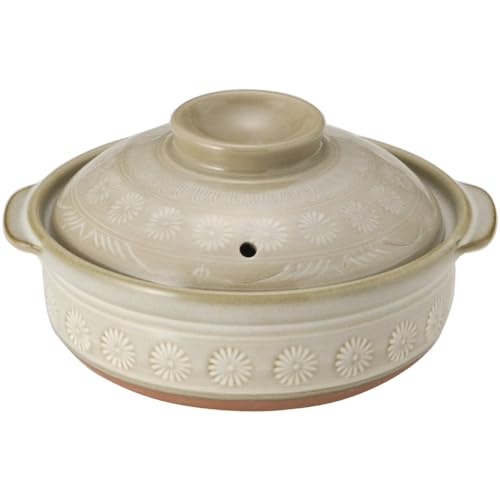 TIKUSAN Donabe Hot Pot japonais Banko Ware fabriqué au Japon (6 Go (887,2 ml))