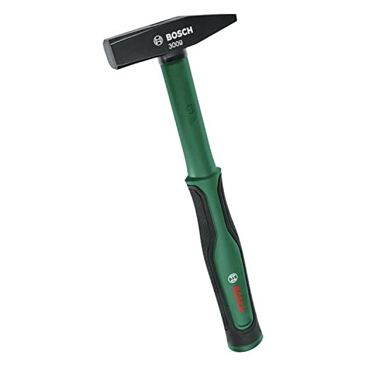 Bosch Marteau de mécanicien 300 g (manche en fibres de verre avec revêtement softgrip ; acier au carbone très résistant ; pour frappes performantes en douceur ; faibles vibrations)