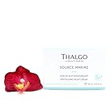 Para fortalecer la piel y restaurar mediante mecanismos de hidratación y protección, la Crema Revitalizante de Noche está concentrada con Sève Bleue des Océans, rica en Manganeso marino y los 14 micronutrientes concentrados en Filtrado Micronizado de Algas Marinas.