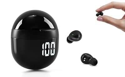 Invisible Mini Sleep Earbuds Wireless Bluetooth, Ultra-Light Comfort Fit Sleep Headphones for Side Sleepers, Unique Tumbler Portable Charging Case, Soft In-Ear Ear Plugs for Sleeping Small Ears Gym
