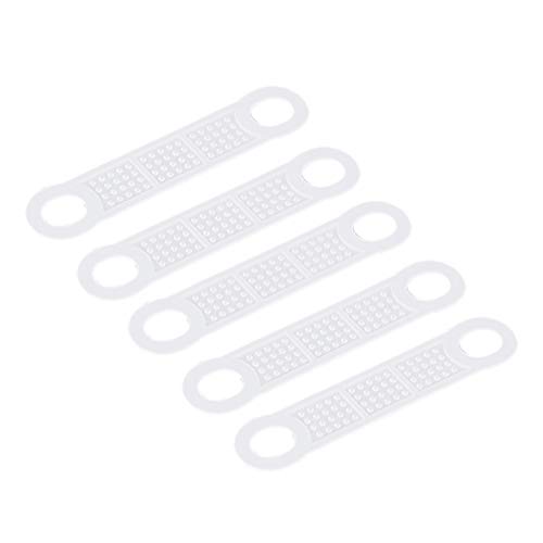BESTONZON 50 pcs antidérapant ruban adhésif ruban de silicone transparent cintre poignées bandes accessoires de garde-robe