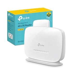 TP-Link TL-MR105 Router 4G con Sim Cat4 WiFi N300 LAN/WAN 32...
