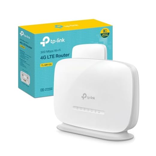 TP-Link TL-MR105 Cat4 Router 4G LTE Wireless N300Mbps, Router WiFi con Sim, Porta LAN/WAN, Modem 4G Sim, Senza Configurazione, Antenne Interne, Porte Antenna Esterna, Collega Fino a 32 Dispositivi