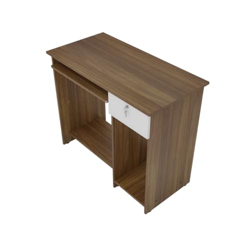 Image of Star Engineered Wood Study Table with Multi-Purpose Table Desk for Students, Computer Study Table with Drawer & Keyboard Tray - Leon Teak