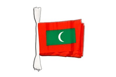 Guirlande drapeau Maldives de 5,9 mètres avec 20 pavillons