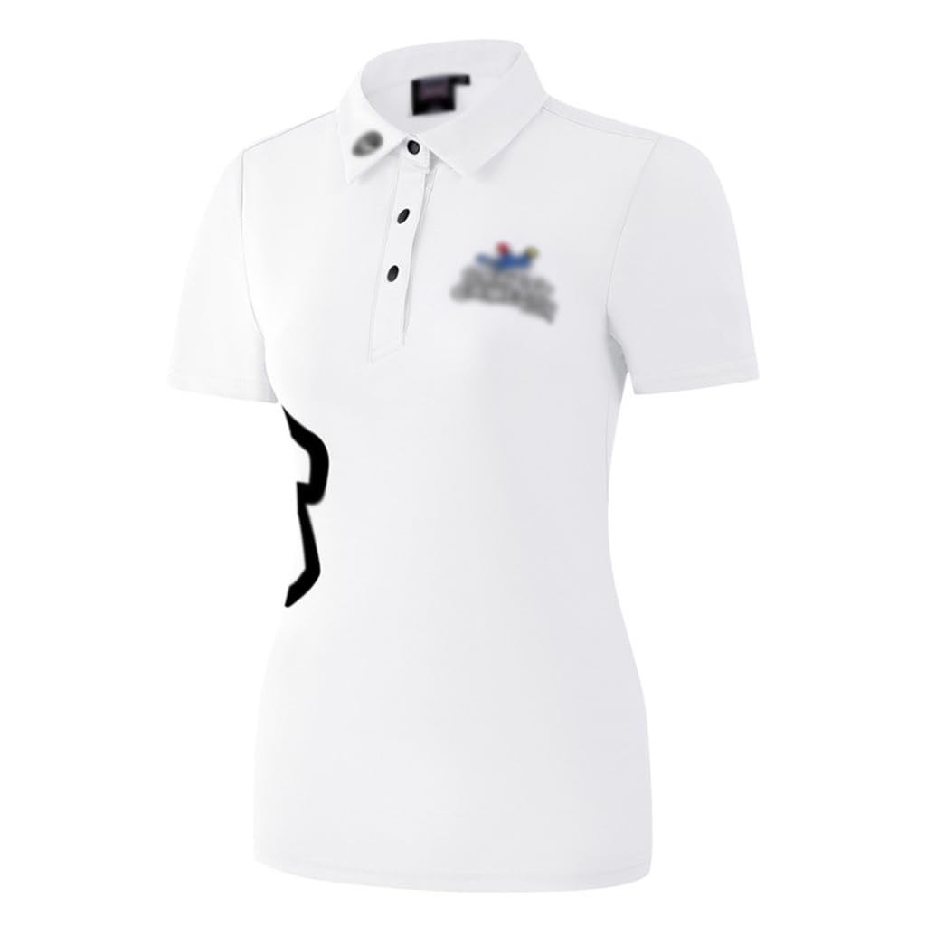 Camicie da Golf da Donna Polo a Manica Corta da Allenamento Estivo Casual ad Asciugatura Rapida Moda Tennis Running T-Shir