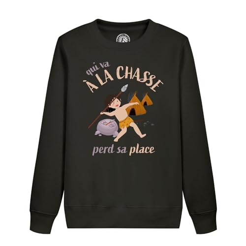 Sweat enfant Qui va à la chasse fini les vêtements ternes et fragiles pour l'école