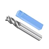 CoCud 4フルート螺旋エンドミルビット 直径9mm 長さ22mm 高速度鋼製ストレートフライスカッター 収納ケース付き（用途：合板 ハードウッド プラスチック用）