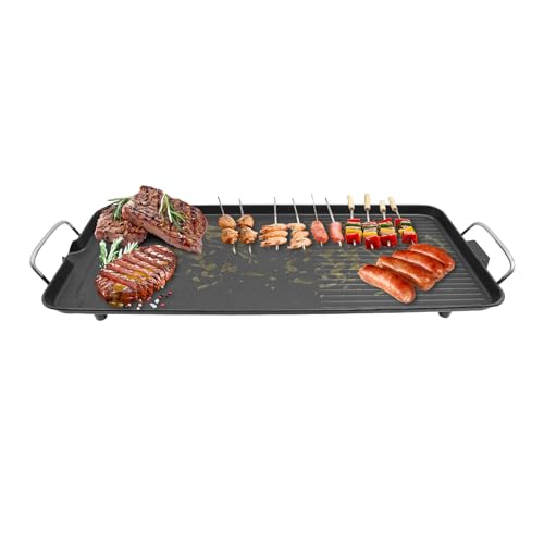 Donened - Piastra elettrica Teppanyaki, griglia elettrica da tavolo, 1500