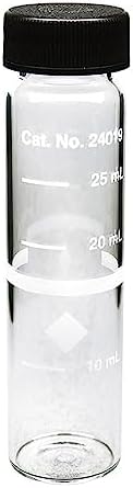 Hach Glass Sample Cell, 25 mm Round, 10โ25 mL, Pack of 6, 2401906