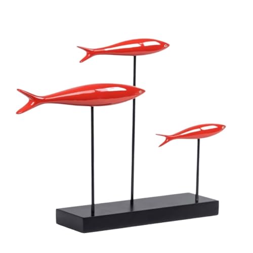 Statue poisson rouge fait main, idée cadeau idéale pour les amoureux des animaux