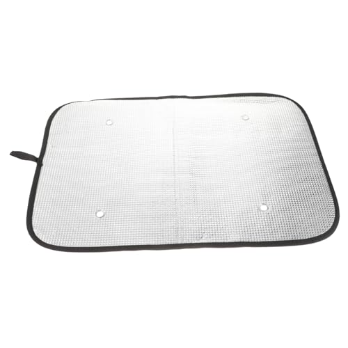 DINHEAROM 2 Piezas Protector de Ventana para Puerta de RV con Ventosa Cortina Reflectante de Aluminio Control de Temperatura y Privacidad para Autocaravanas y Campers