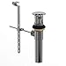 Riobel P170C Lavatory pop-up drain with overflow, Chrome