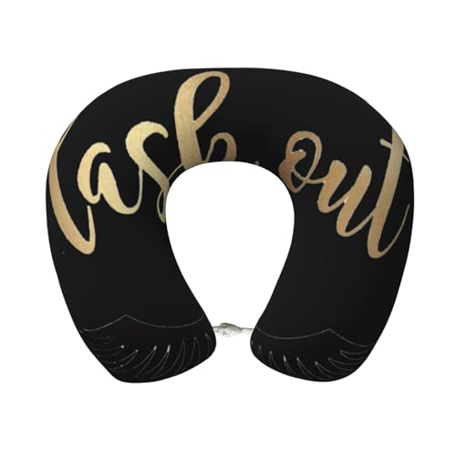 Almohada de poliéster ajustable para cuello negro miniatura 1