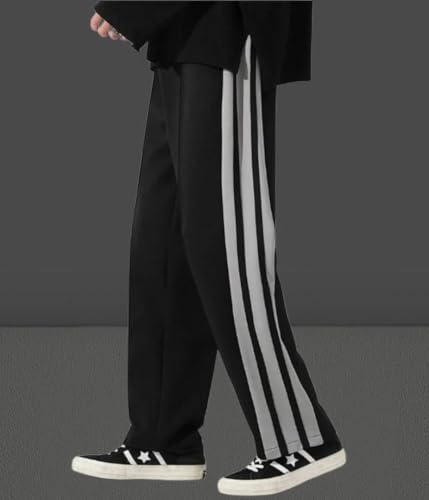 Image of MiraMichi Men's Stretchable Lycra Track Pants | Slim Fit Activewear for Gym, Yoga & Casual Wear