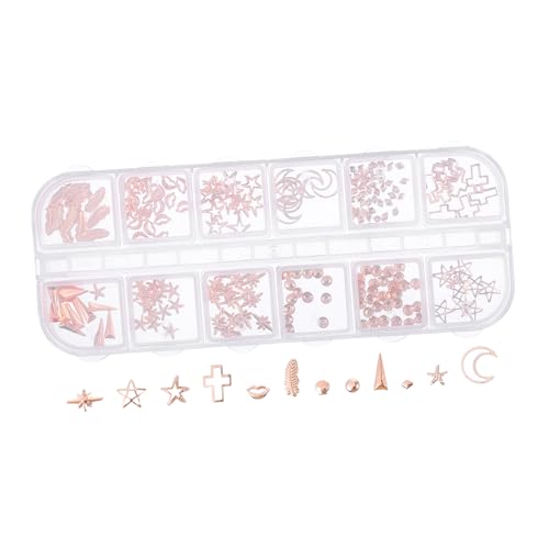 minkissy Nail Art Jewelry Box 1 Box of Manicure Studs Embellishment Safe Acrylic Materials for DIY