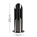 MiniSun Modern Black Chrome Table/Floor Standing Uplighter Wall Wash Lamp - Complete with Thermal Plastic 5w High Power Frosted Lens Bulb 3000K