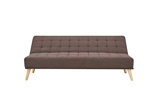 Amazon Basics - 3-Sitzer-Sofabett, 180 x 86 x 81, Rustikales Braun – Bild 6
