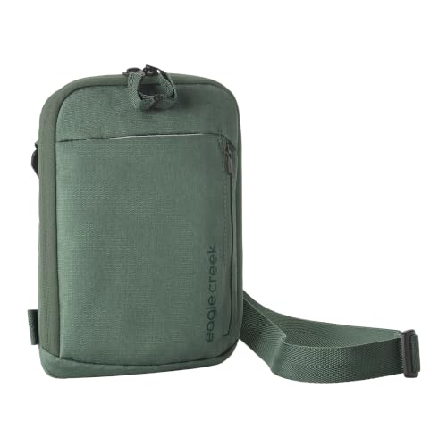 Eagle Creek Stash RFID Crossbody Bag Lightweight Secure Travel Bag with RFID Blocking Adjustable Strap & Multiple Pockets - Everyday Essentials & Travel Safety - Grass Green