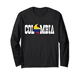 Colombia Trikot Liebe Kolumbien Flagge Kolumbianisches Langarmshirt