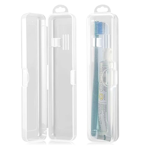 Travel Toothbrush Case Toothbrush Travel Holder for Manual Toothbrushes 2PC