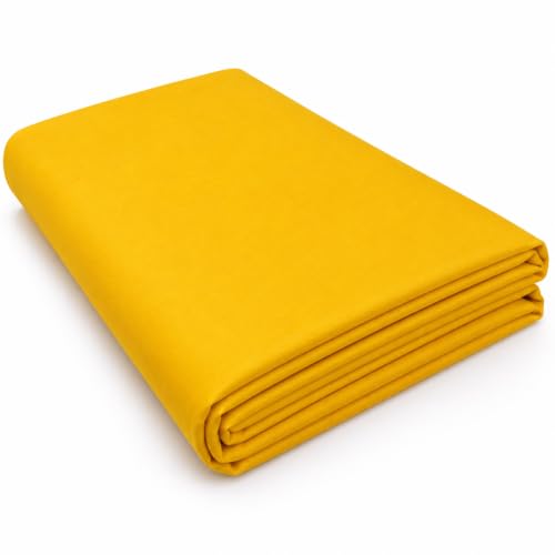 Image of Unstitched Cotton Astar /Lining /Cloth /Kapda Running into Meters for Suit,Sherwani,Kurti,Blouse /Choli,lehanga & Dress Materials(Available in 2,4,6 Meters Variation) (Yellow, 6 Meter)
