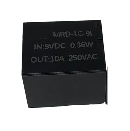 Relé de 5 pines MRD-1C-9L con conmutación eficiente T73-1C-9V-10A para alta resistencia 1
