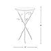 FirsTime & Co. Aged Bronze Bird and Branches Tripod Side Glass Tabletop Accent Table, 24