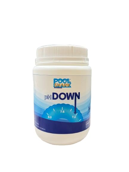 POOL SHARK pH Down | Premium pH Reducer & Alkalinity Decreaser for Swimming Pools & Spas | 1 kg Jar