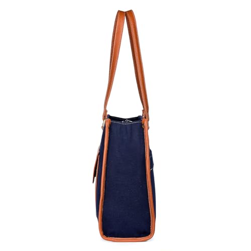 Image of K London Stylish Women's Office Bag - Canvas Laptop Tote for Professional & Casual Work Use | Spacious, Durable and Elegant Crossbody bag | Handbag | 15 inch Laptop (2312 Parent)