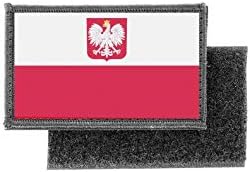 Flag Patch Printed Badge Country Poland Polska r2