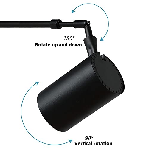 Foco de superficie telescópico de diseño orientable para techos y paredes modernos 7