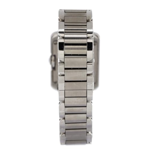 Pre-Loved Tank Anglaise Quartz Watch Stainless Steel with Diamond Markers 234