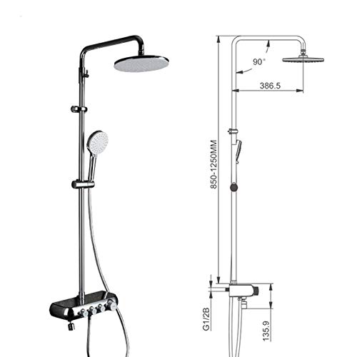 Ensemble de robinet de douche Rome pour une salle de bain moderne