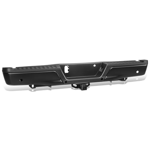 DNA MOTORING Rear Bumper Assembly Compatible with 15-20 F150 FO1106375 FO1191144 RBUM-F15025-02-BK