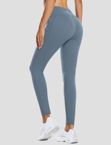 Image of baleaf Women's Fleece Lined Leggings Thermal Warm Winter Tights | 25 inch /27 inch, Water Resistant, Pockets, Running, Hiking, Yoga, Skiing, Travel, for Cold Weather, Leggings for Women