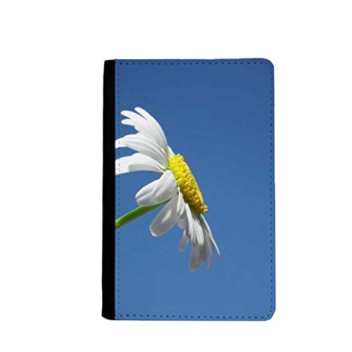 Étui portefeuille de voyage bleu ciel à motif tournesol avec porte-cartes élégant