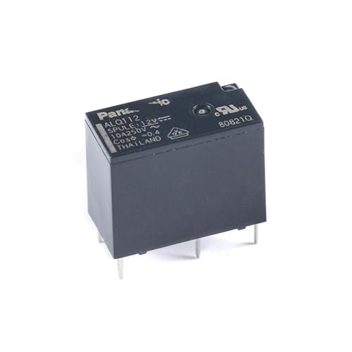 Relé ALQ112 12V 10A 5PIN miniatura original para circuito impreso de alta potencia