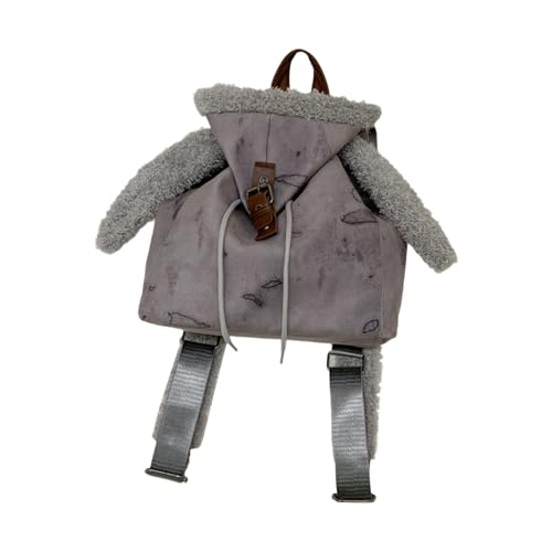 Mochila adorable de conejo gris para acompañar tus mejores momentos cotidianos