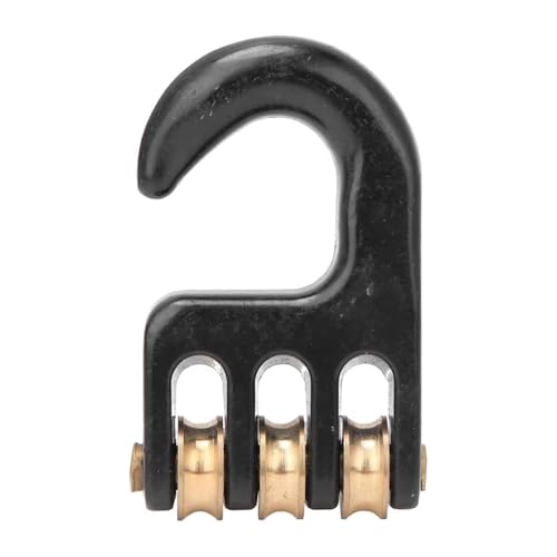 KAIXINXIN Aluminum Alloy Windsurf Rigging Pulley Hook 3 Roller Wheel Rigging Pulley Hook 3 Rollers Sailing Rigging Hardware