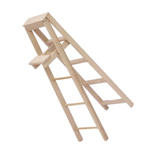 ERINGOGO Miniatur-holzleiter Für Puppenhaus Filigrane Mini-Leiter...