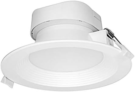 Satco 9 Watt LED Direct Wire Recessed Downlight, 5-6 Inch, 5000K, White
